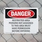 Signmission Restricted Area Persons Not Assigned Danger Sign, Plastic, 10in W x 7in L, 2PK OS-2PACK-DS-P-710-L-1547 - alternate 8